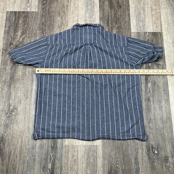 dyer brand san diego men's button up short sleeve shirt Sz Large - Picture 8 of 11